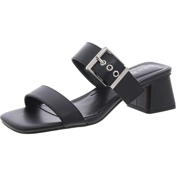 averie  womens buckle faux leather slide