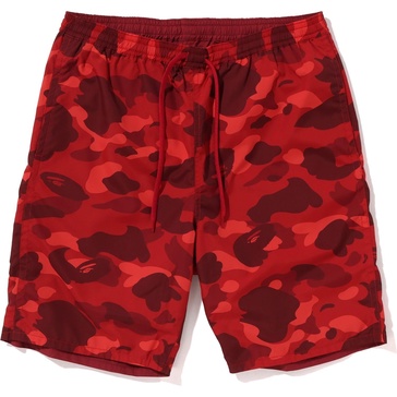 color camo shark reversible shorts mens