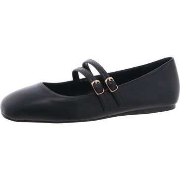 harisa womens faux leather mary jane ballet flats