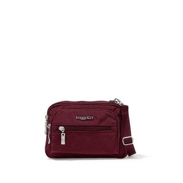 women's triple zip bagg small crossbody bag