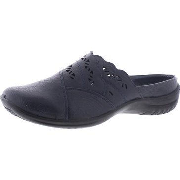 forever womens faux leather laser cut clogs