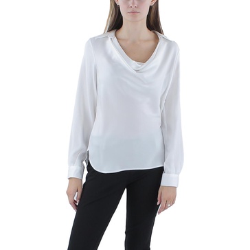 womens collared v-neck blouse