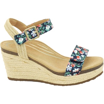 women's sydney suede wedge sandals in floral