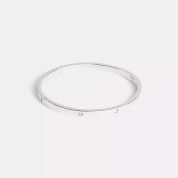 stone hinged bangle