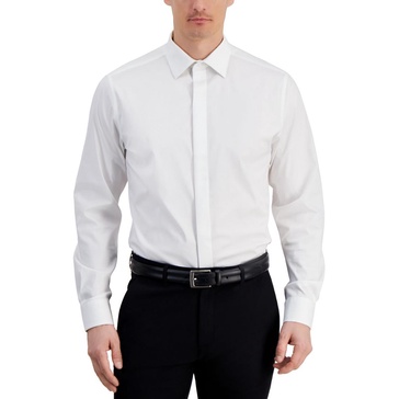 mens poplin slim fit button-down shirt