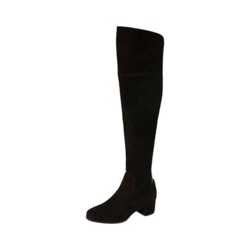 women's fame boot in split suede black