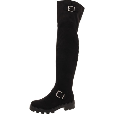 nans womens faux suede tall over-the-knee boots