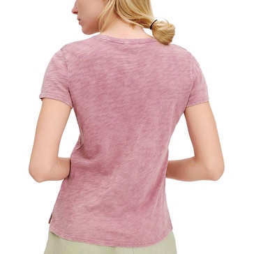 womens slub crewneck t-shirt