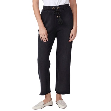 fleur wide leg sweatpants in black