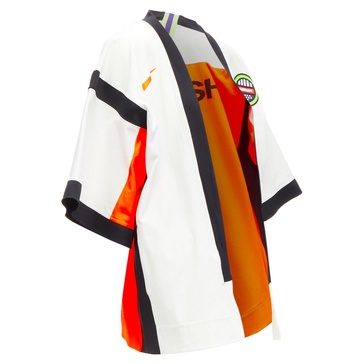 nike lab neon badge kimono football jersey jacket