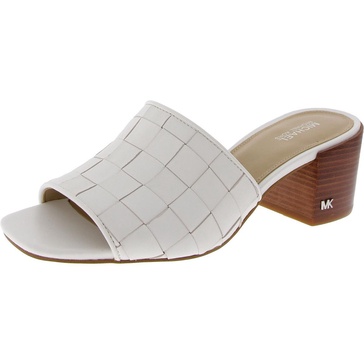 womens braided leather mules