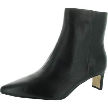 womens zipper leather mid-calf boots