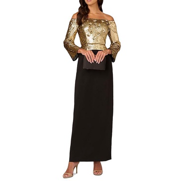 womens sequined polyester evening dress