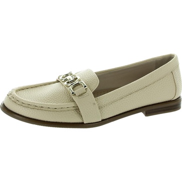 neela womens solid leather loafers