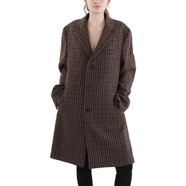 womens virgin wool blend long wool coat