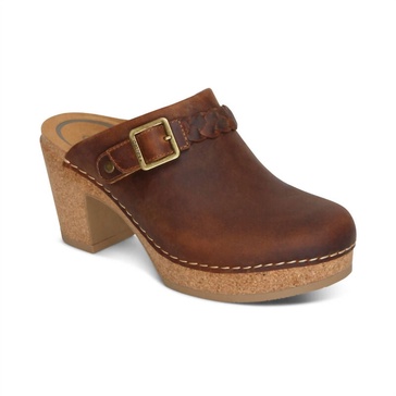 women's corey heeled clog in brown