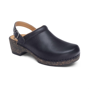 women's beckie cork clog in black
