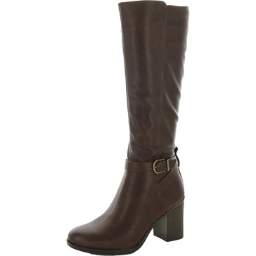 joslynn womens faux leather knee-high boots