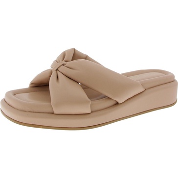 avenue womens slip on square toe slide sandals