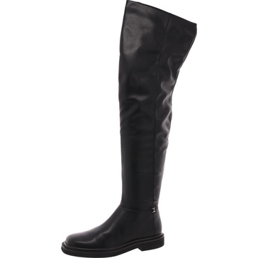 angeli womens zipper faux leather over-the-knee boots