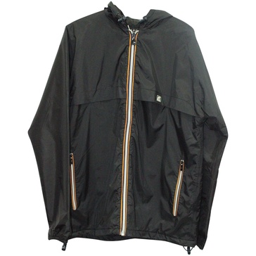 apc x kway windbreaker jacket in black nylon