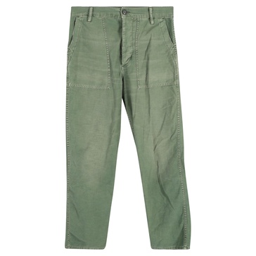 utility trousers in green cotton