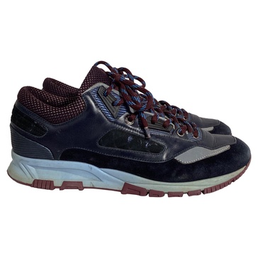 runners ds sneakers in blue suede and leather