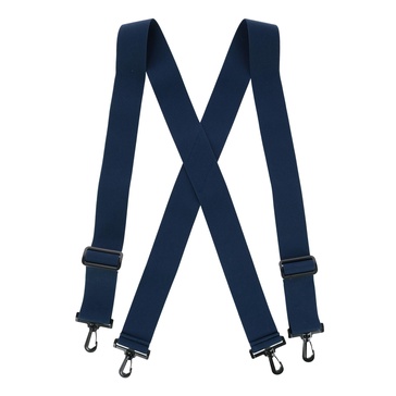 men's elastic x-back suspenders with plastic hook ends