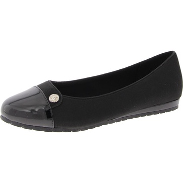 womens toe cap patent ballet flats
