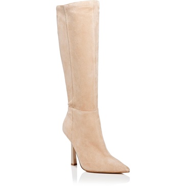 shea womens zipper knee-high boots
