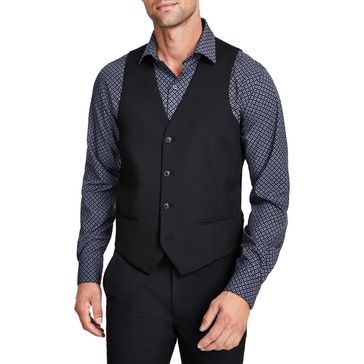 mens button polyester suit vest