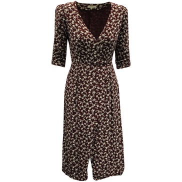 coachella bordeaux dress in burgundy cotton
