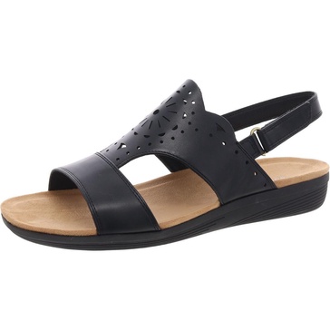 burlie 3 womens faux leather adjustable slingback sandals