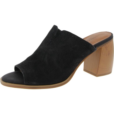 xennal womens solid leather block heel