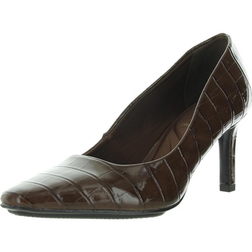 ruthie womens textured patent pumps