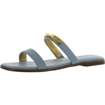 harmoni womens embellished faux leather slide sandals