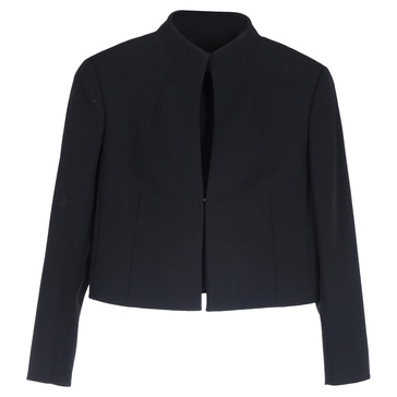 pandora short jacket in black wool