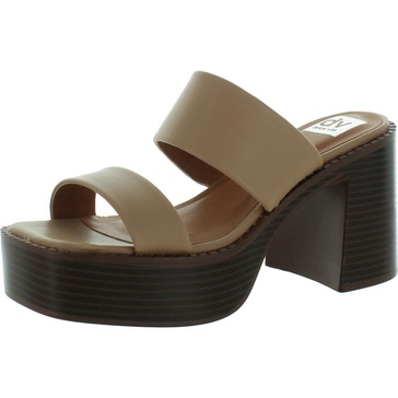 zillee womens faux leather slip-on platform sandals
