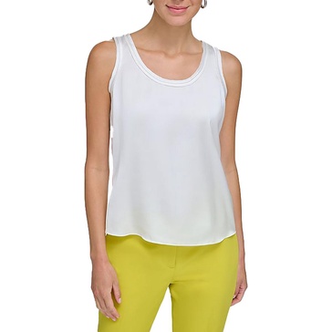 womens raw hem scoop neck pullover top