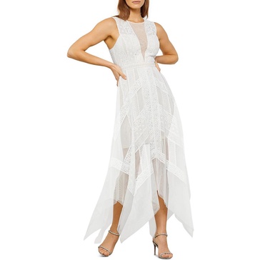 womens lace evening sheath dress
