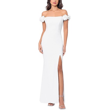 womens corset off-the-shoulder evening dress