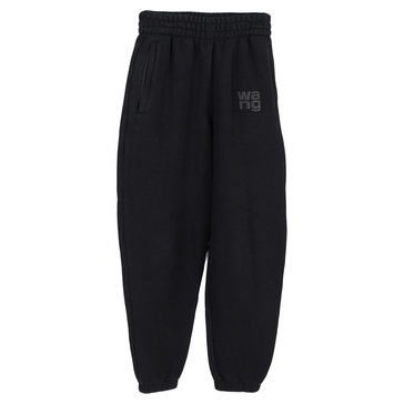 logo sweat pants in black cotton
