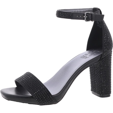 joyglitz womens rhinestone manmade ankle strap
