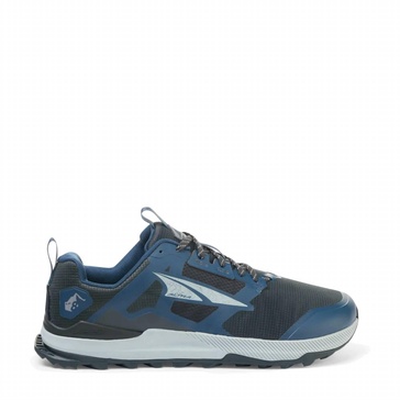 men's lone peak 8 running shoes in navy/black