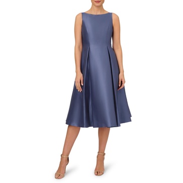 womens sleeveless tea length cocktail dress