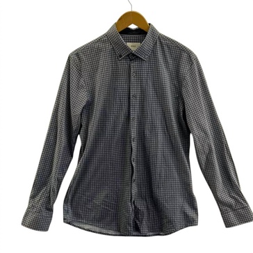 men's daniel long sleeve floral button down shirt in blue/white