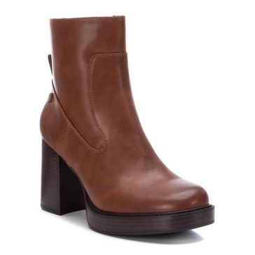 women's dress booties in camel