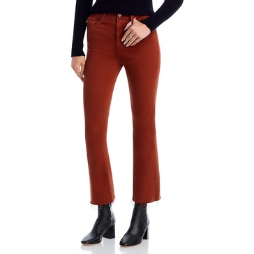 womens high rise cropped bootcut pants