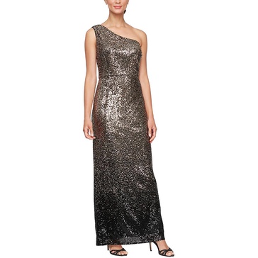 womens back slit cold shoulder evening dress