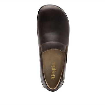 women's loafers in oiled brown